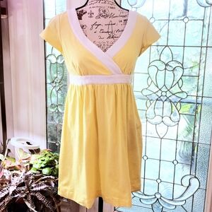 Boston Proper Muse Butter Yellow/ White Mini Dress/ Tunic 8